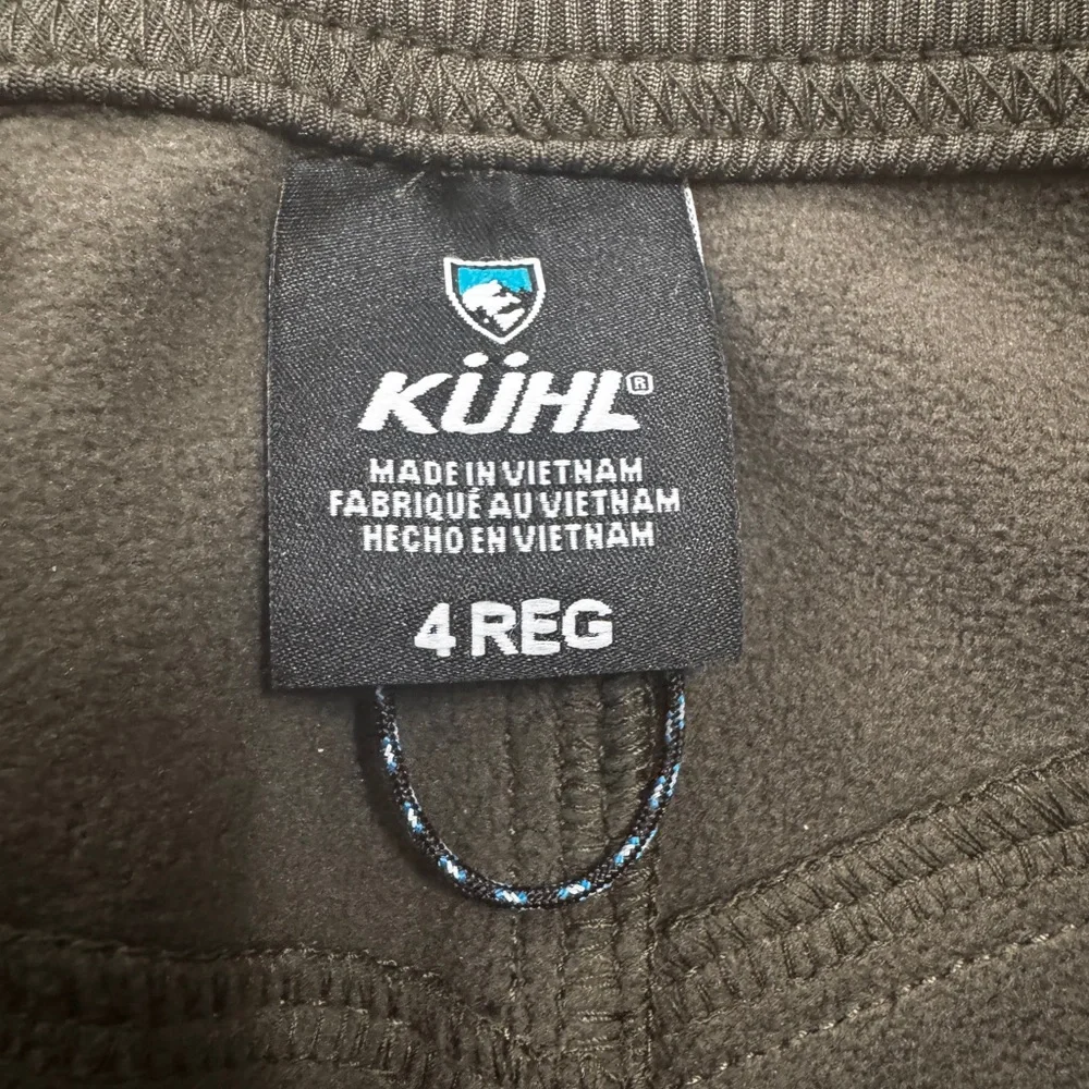 Kuhl Fleece Lined Frost Softshell Hiking Pants Olive Green NWOT Size 4 - Picture 4 of 10